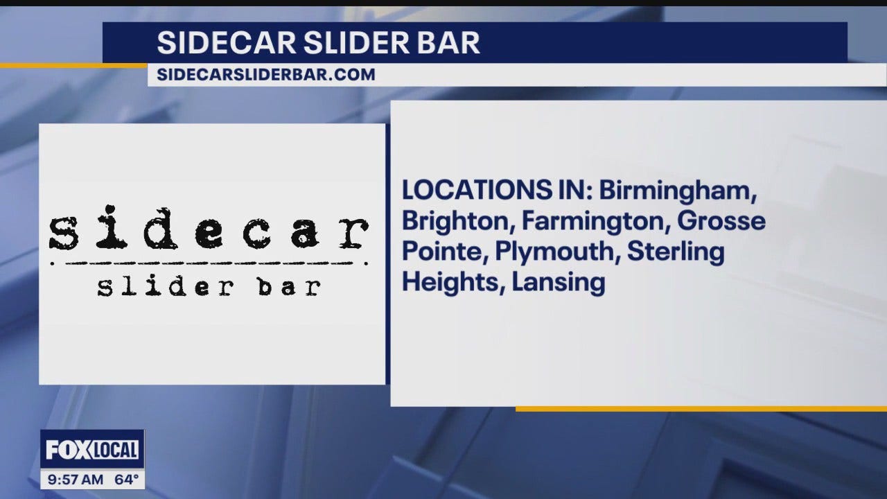 Tailgating eats with Sidecar Slider Bar FOX 2 Detroit
