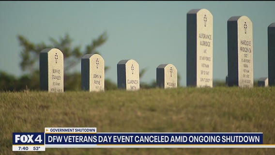 DFW Veterans Day event cancelled amid ongoing shutdown
