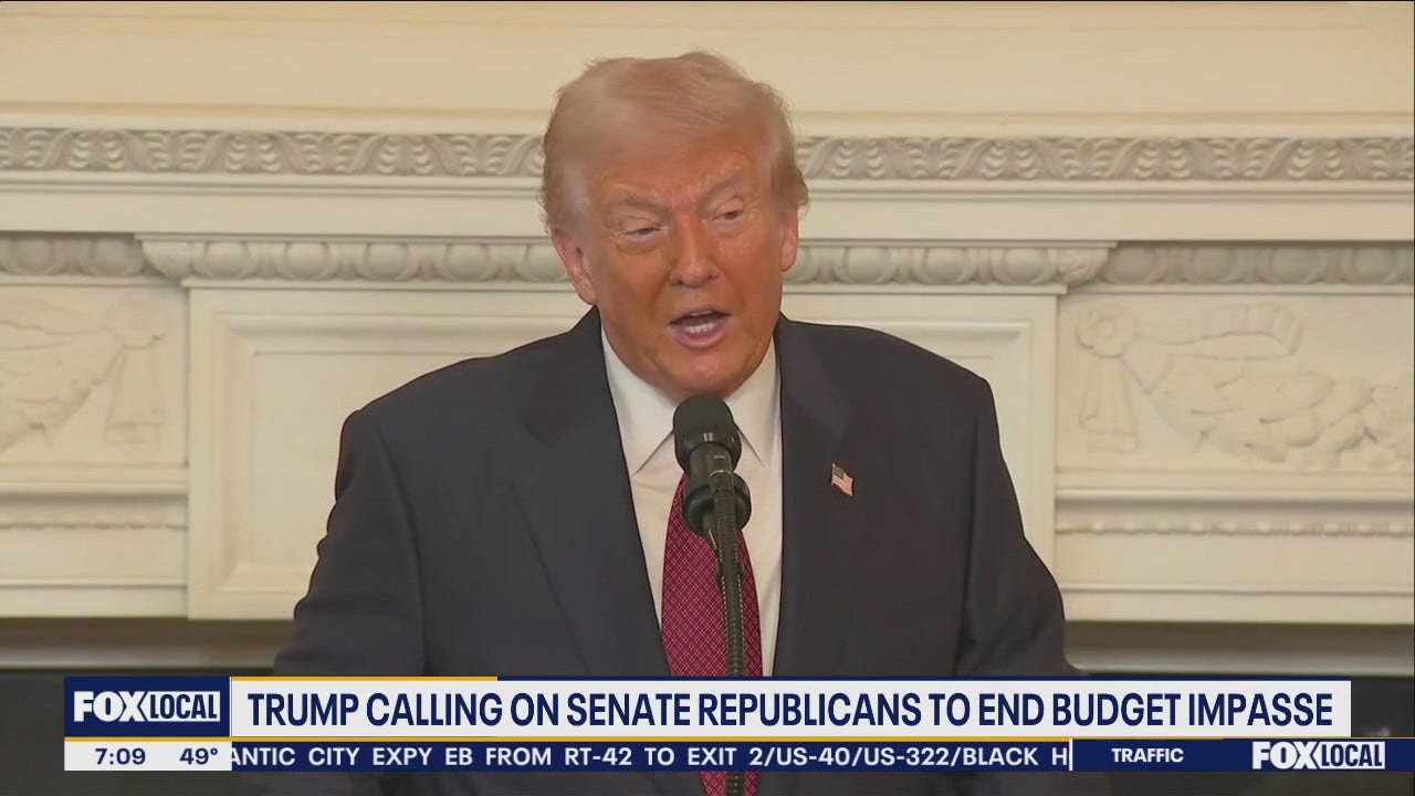 Trump calls on GOP senators to end budget impasse, reopen government