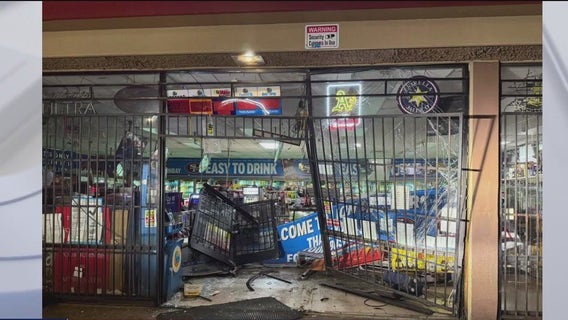Burglar rams car into San Jose liquor store