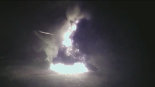 VIDEO: SpaceX Falcon 9 booster catches fire after landing mishap following launch from Florida