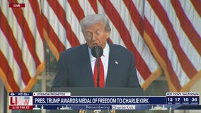 Trump awards Presidential Medal of Freedom to Charlie Kirk posthumously
