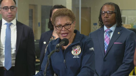Mayor Bass provides an update as troops arrive in LA
