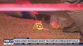 Man, woman shot in car in Philadelphia neighborhood