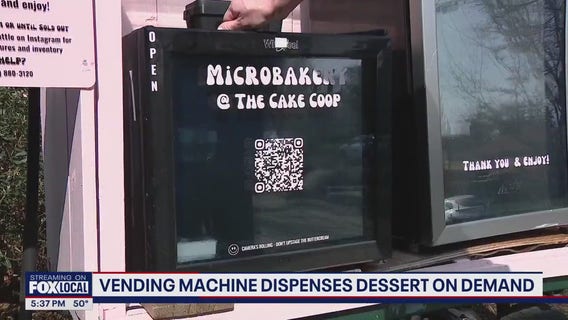 Seattle “Cake-TM” vending machine has customers lining up for sweet treats