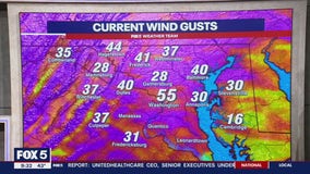 DC Weather: Gusty winds could reach 55mph Thursday