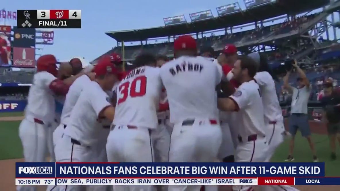 Nats end losing streak with big win