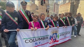 NYC Columbus Day Parade begins