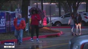 Skies begin to clear at North Texas voting locations