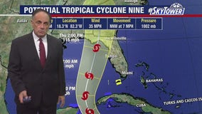 Latest update on Potential Tropical Cyclone Nine