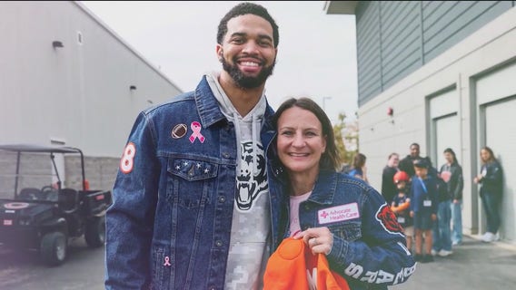Chicago Bears surprise breast cancer survivor with heartfelt day at Halas Hall