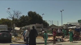 San Jose sweep homeless people from  Columbus Park