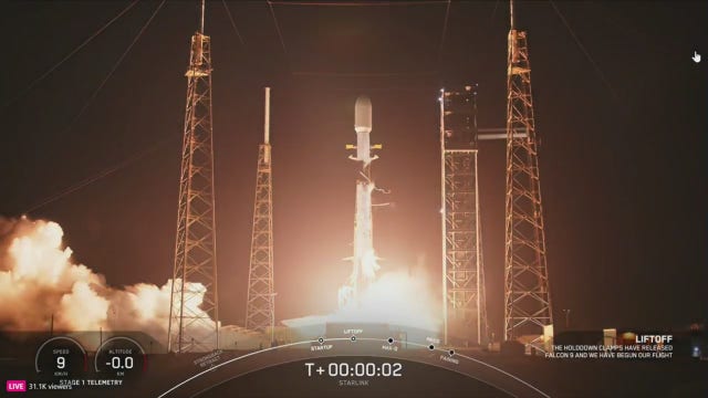 SpaceX launches 28 Starlink satellites into space from Florida