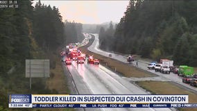 Toddler killed in suspected DUI crash in Covington, WA