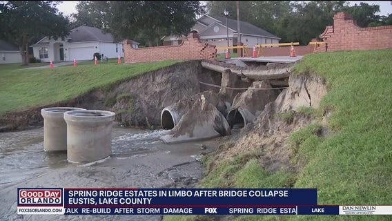Spring Ridge Estates in limbo after bridge collapse