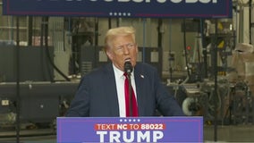 Trump campaigns in North Carolina, focuses on economy