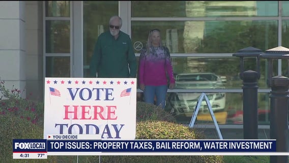 Texans vote on 17 state propositions