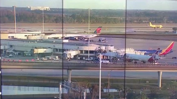 Southwest plane tries to take off on taxiway