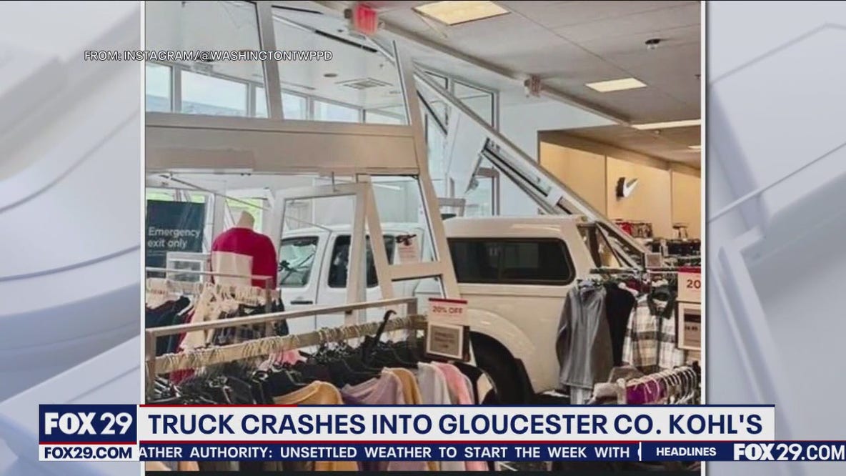 Car plows through Delaware Dollar Tree; Truck crashed into Kohl's in Gloucester Co.