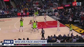 Tale of two halves: Wolves lose to Hawks 134-122 after injuries, ejections