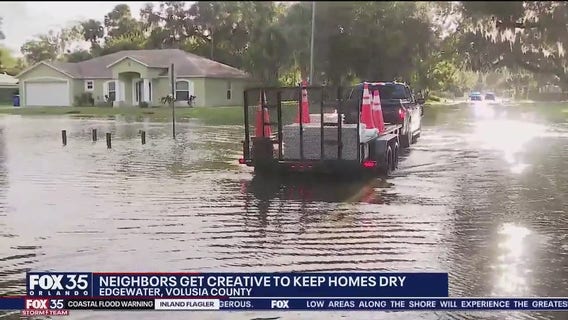 Flooding in Edgewater as heavy rains hit Florida