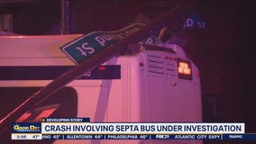 Pole falls on SEPTA bus after runaway crash