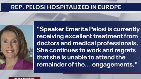 Nancy Pelosi undergoes hip replacement surgery after a fall in Luxembourg