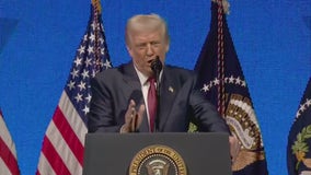 President Trump speaks at America Business Forum, UPS plane crash, and more