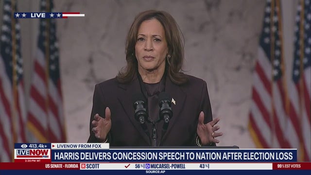 Watch: Kamala Harris' full concession speech