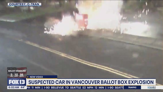 Suspected car in WA ballot box explosion: VIDEO