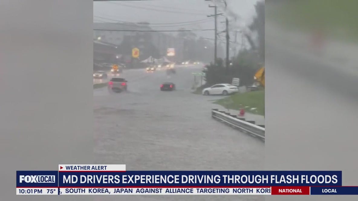 Severe flooding hits Laurel on Monday, swallowing some cars