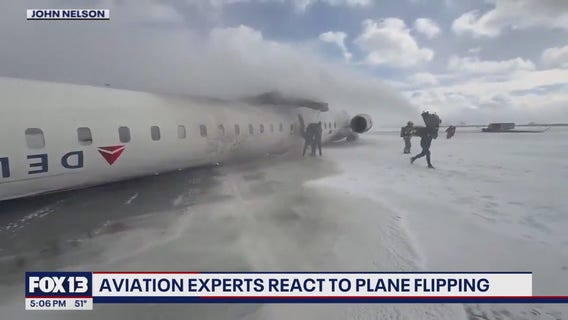 Aviation experts react to plane flipping in Toronto