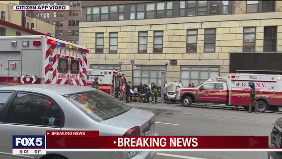 Driver crashes into building in Midtown leaving 9 people injured: FDNY