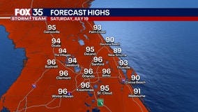 Orlando Weather Forecast PM: July 18, 2025