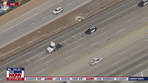 WATCH FULL chase of semi-truck near LA