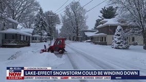 Lake-effect snow storm could be winding down