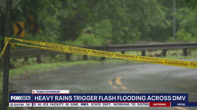 20 rescued from building, dozens from vehicles as storms flood DMV