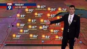 MN weather: Turning very warm, humid on Friday