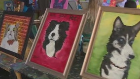 Paint and sip with your pup at Bottle & Bottega in Lake View