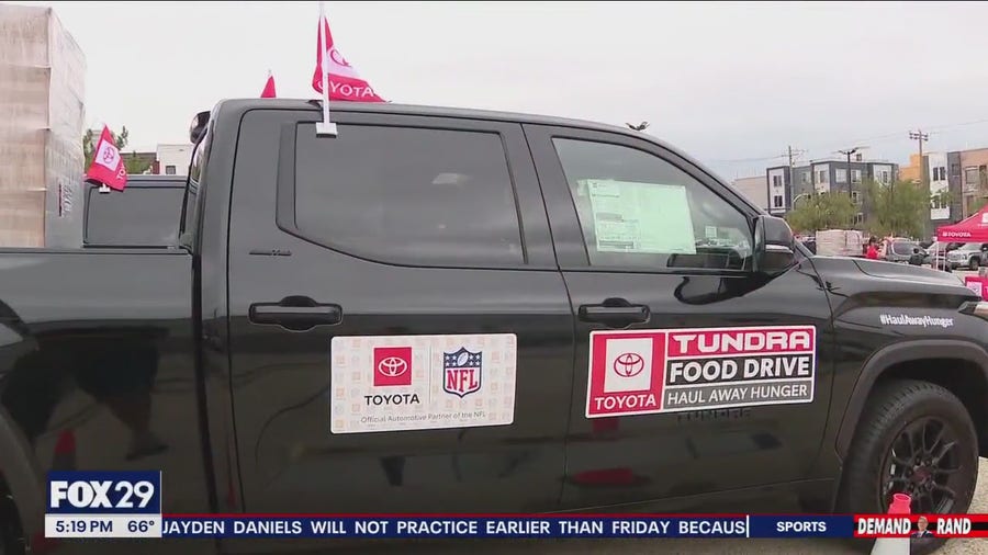 FOX29’s sponsor Toyota held its 16th annual Toyota Tundra Food Drive