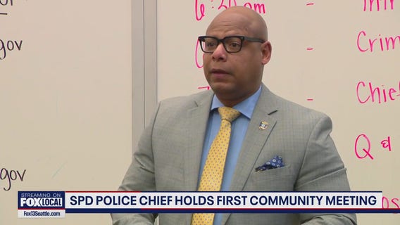 Seattle police chief makes first appearance at community meeting