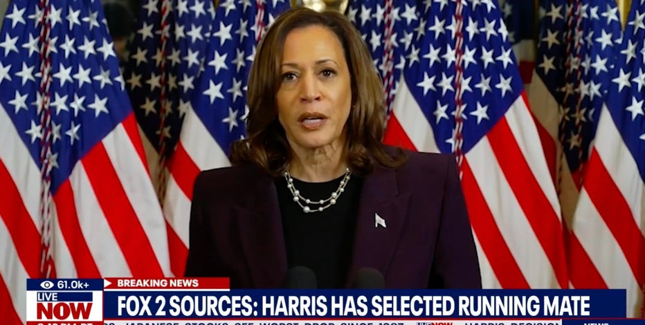 Kamala Harris VP: Nominee's choice for running mate has accepted, per source