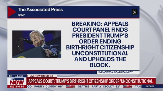 Appeals court rules Trump’s birthright citizenship order unconstitutional