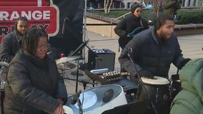 Chicago's own Epic Steel Orchestra performs on Orange Friday