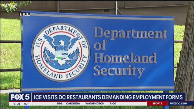 ICE agents went into DC restaurants asking to see staff I-9 forms