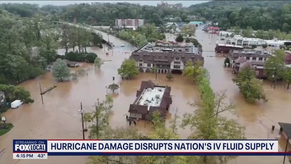 Hurricane damage disrupts nation's IV fluid supply