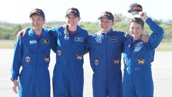 NASA's SpaceX Crew-10 undocks from ISS