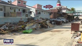 Charley Belcher tours the recovery effort in John's Pass after Hurricane Helene