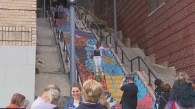 Bronx's 'Joker Stairs' get colorful makeover