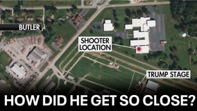 Map shows where Trump shooter was stationed